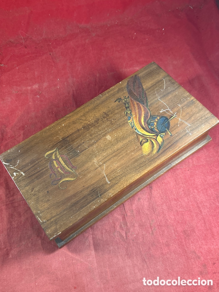 Antig&uuml;edades: CAJA DE MADERA JOYERO MUSICAL - Foto 3