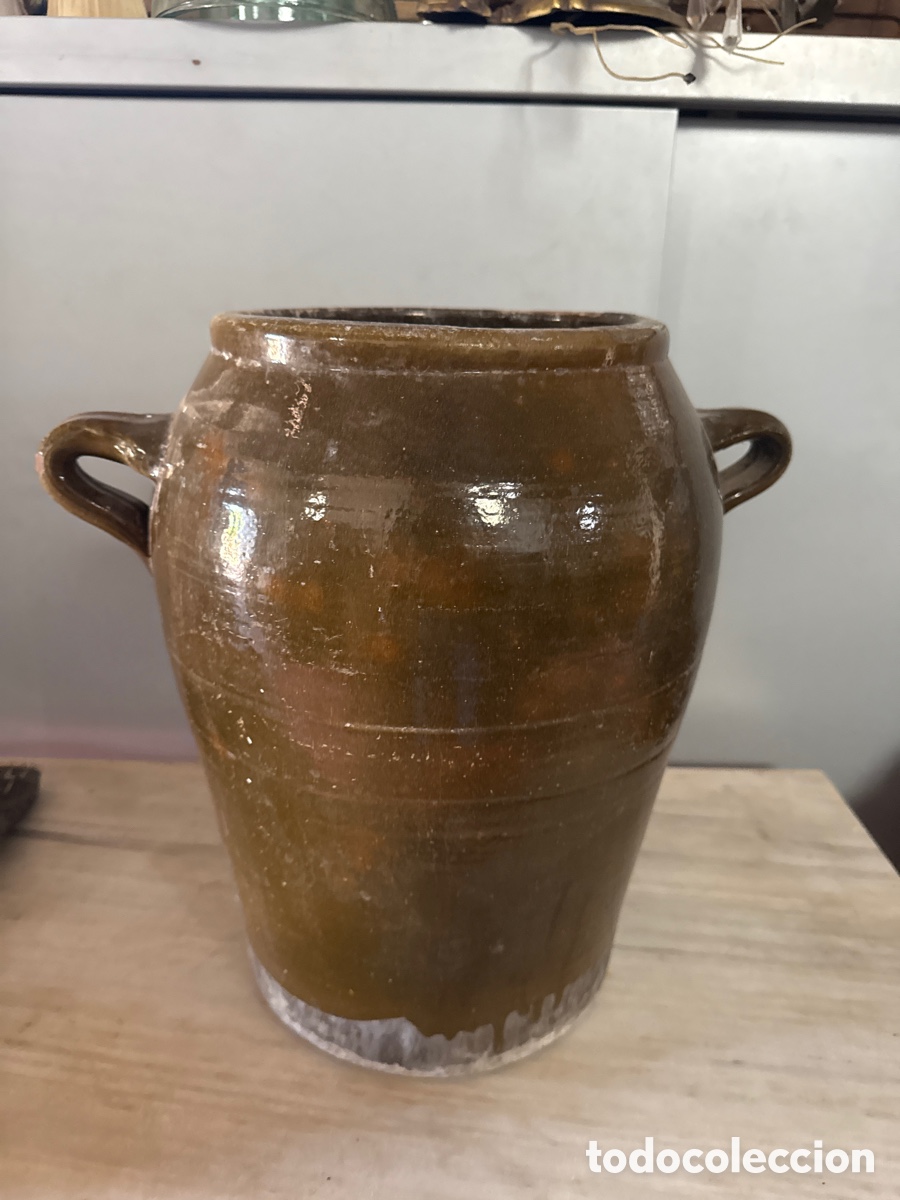Antig&uuml;edades: Olla de barro con asas - Foto 1