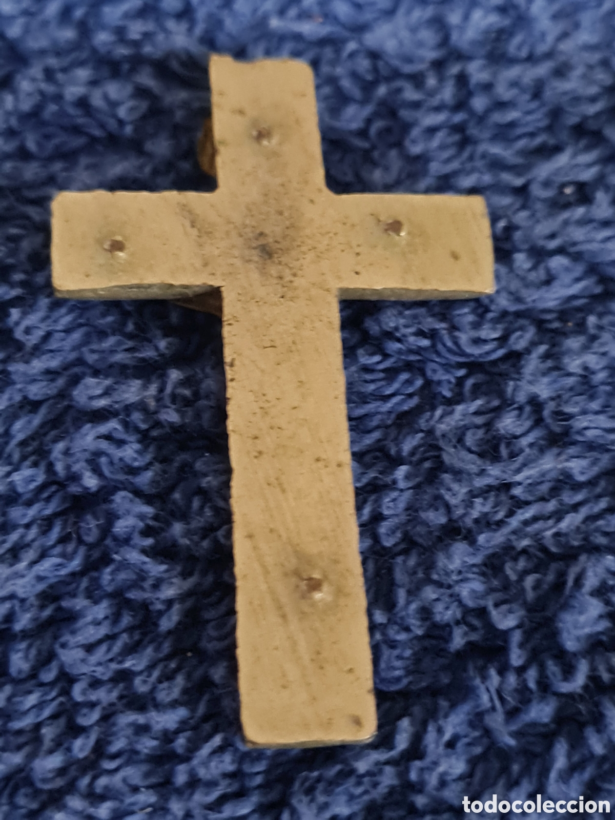 Antig&uuml;edades: 3 cruces demetal y nacar antiguas - Foto 3