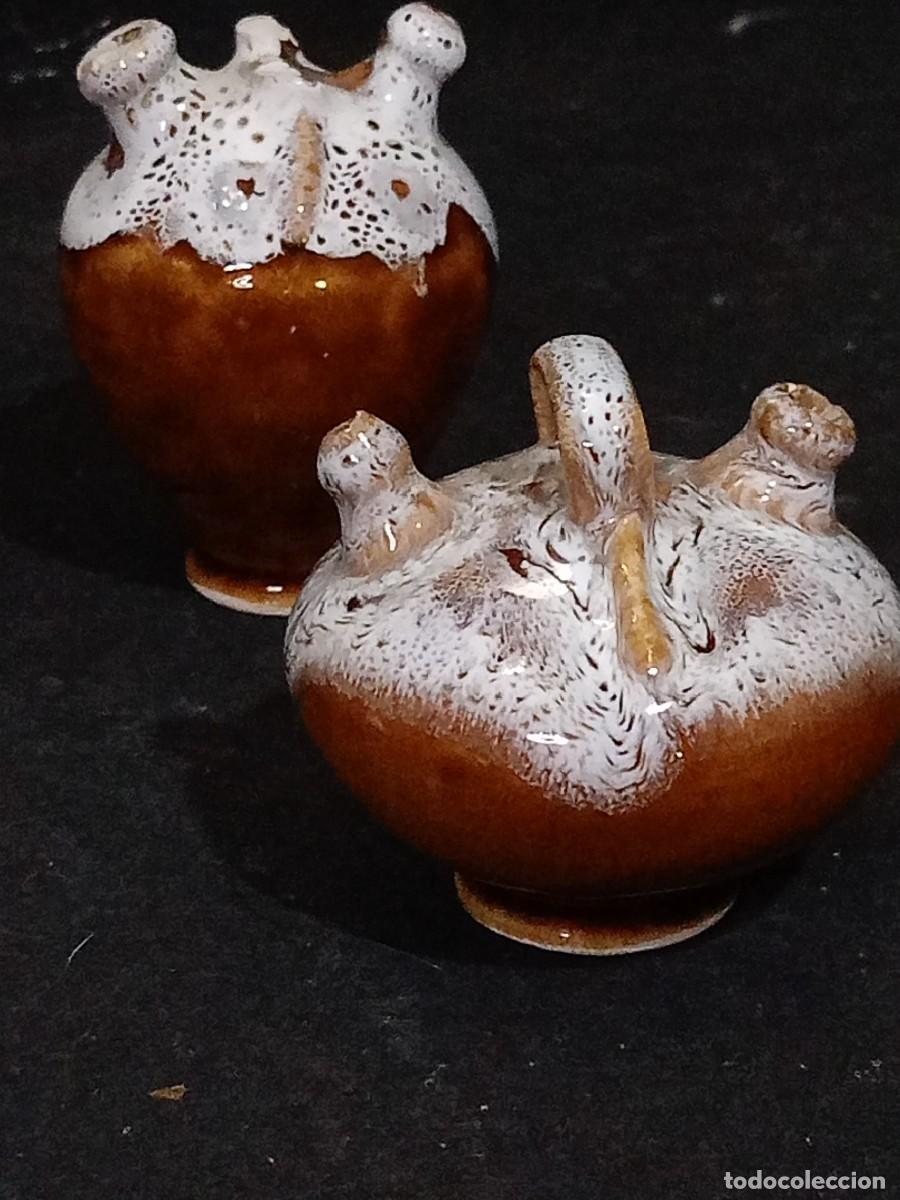 Antig&uuml;edades: mini botijos ceramica