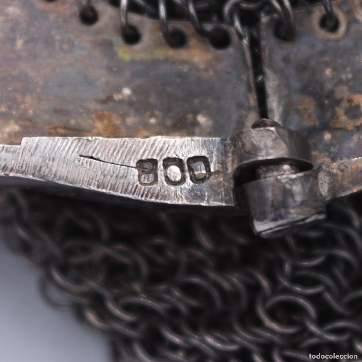 Antig&uuml;edades: Bolso antiguo de plata .800 - Foto 2