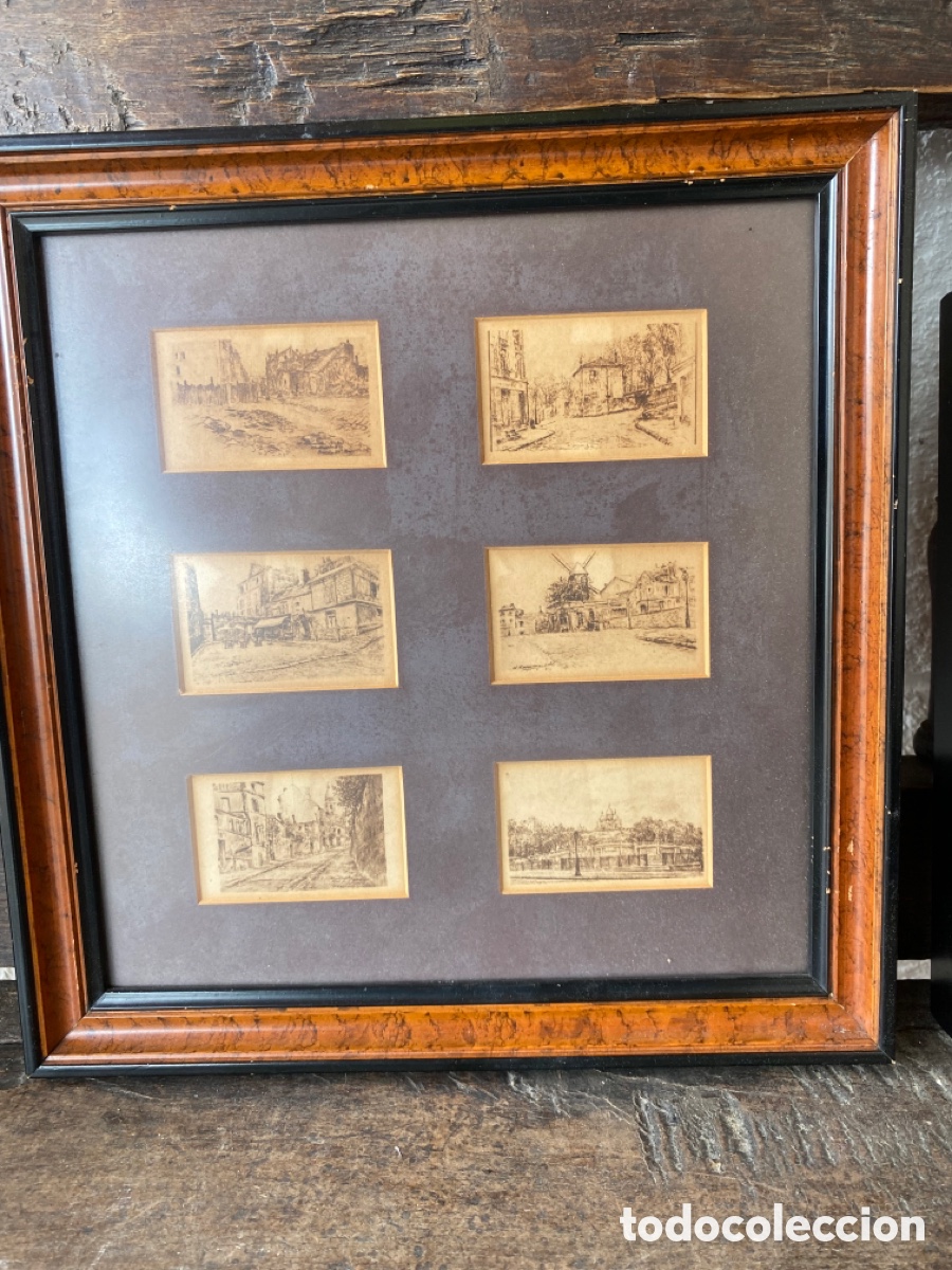 Antig&uuml;edades: Cuadros con estampas antiguas de Paris - Foto 2