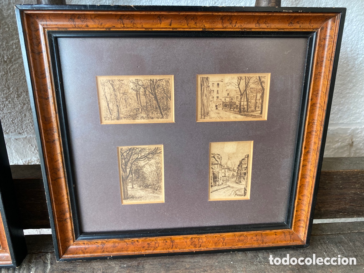 Antig&uuml;edades: Cuadros con estampas antiguas de Paris - Foto 3
