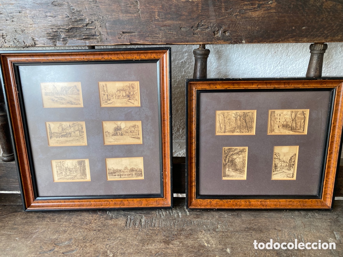 Antig&uuml;edades: Cuadros con estampas antiguas de Paris - Foto 7