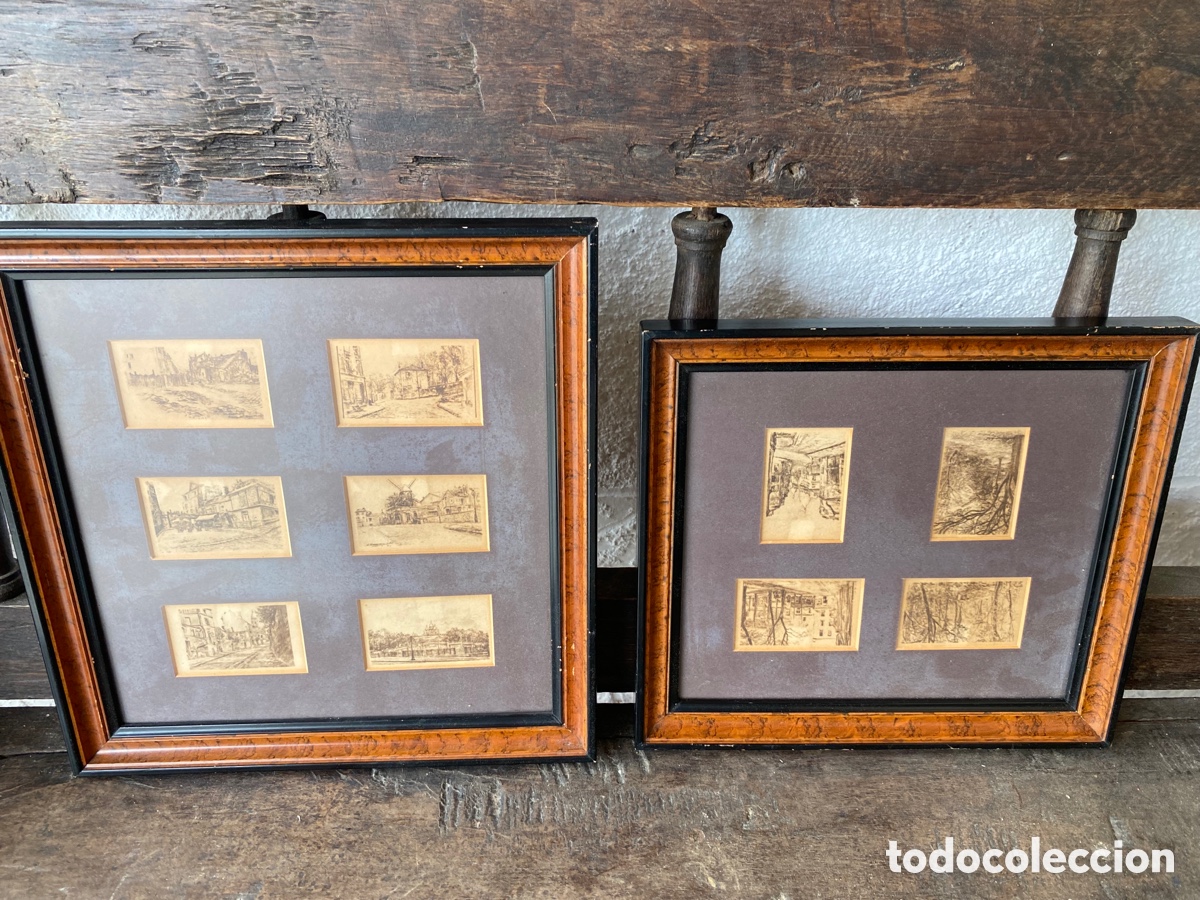Antig&uuml;edades: Cuadros con estampas antiguas de Paris - Foto 1
