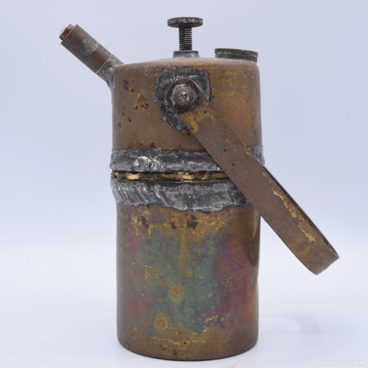 Antig&uuml;edades: L&aacute;mpara de carburo antigua - Foto 2