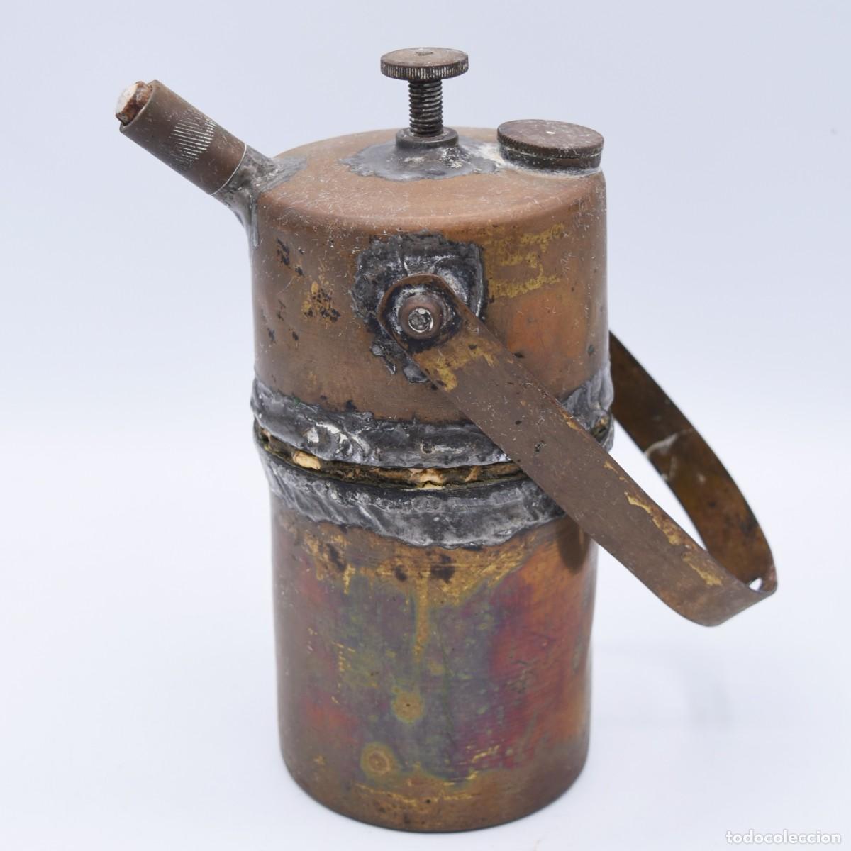Antig&uuml;edades: L&aacute;mpara de carburo antigua - Foto 3