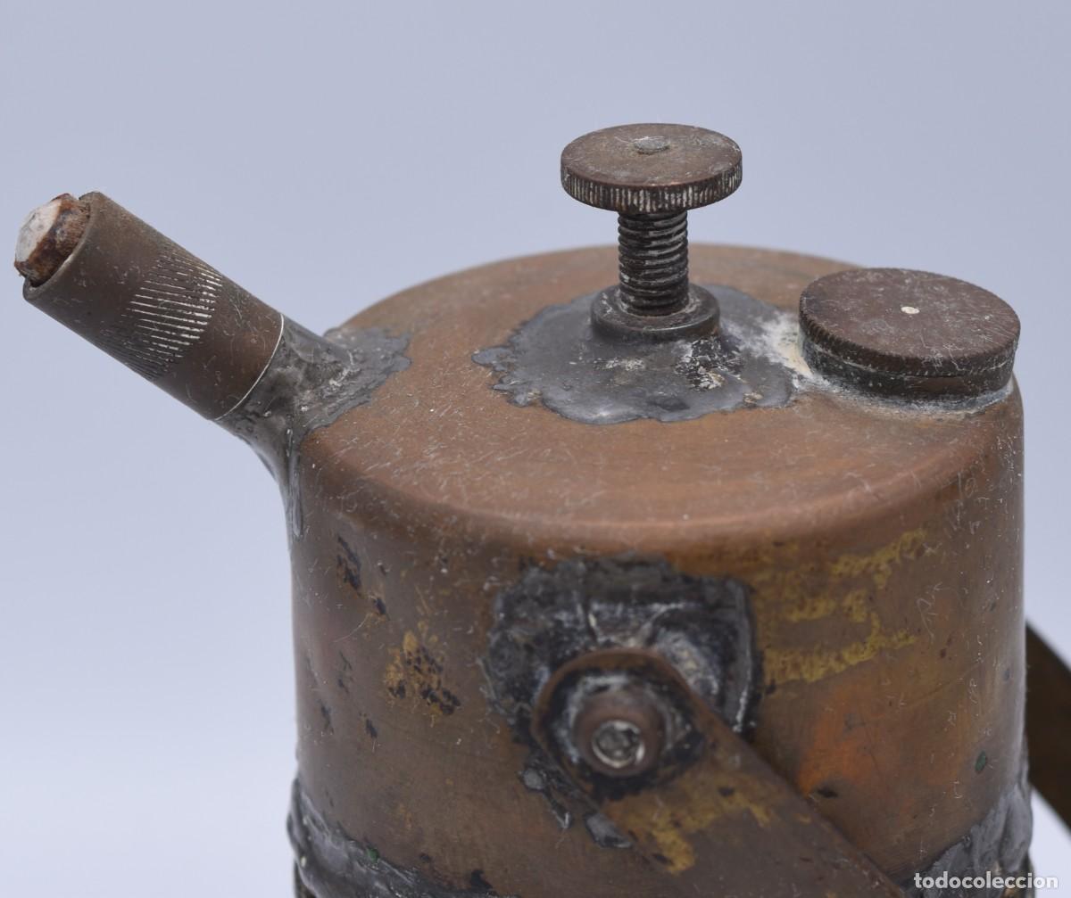 Antig&uuml;edades: L&aacute;mpara de carburo antigua - Foto 4