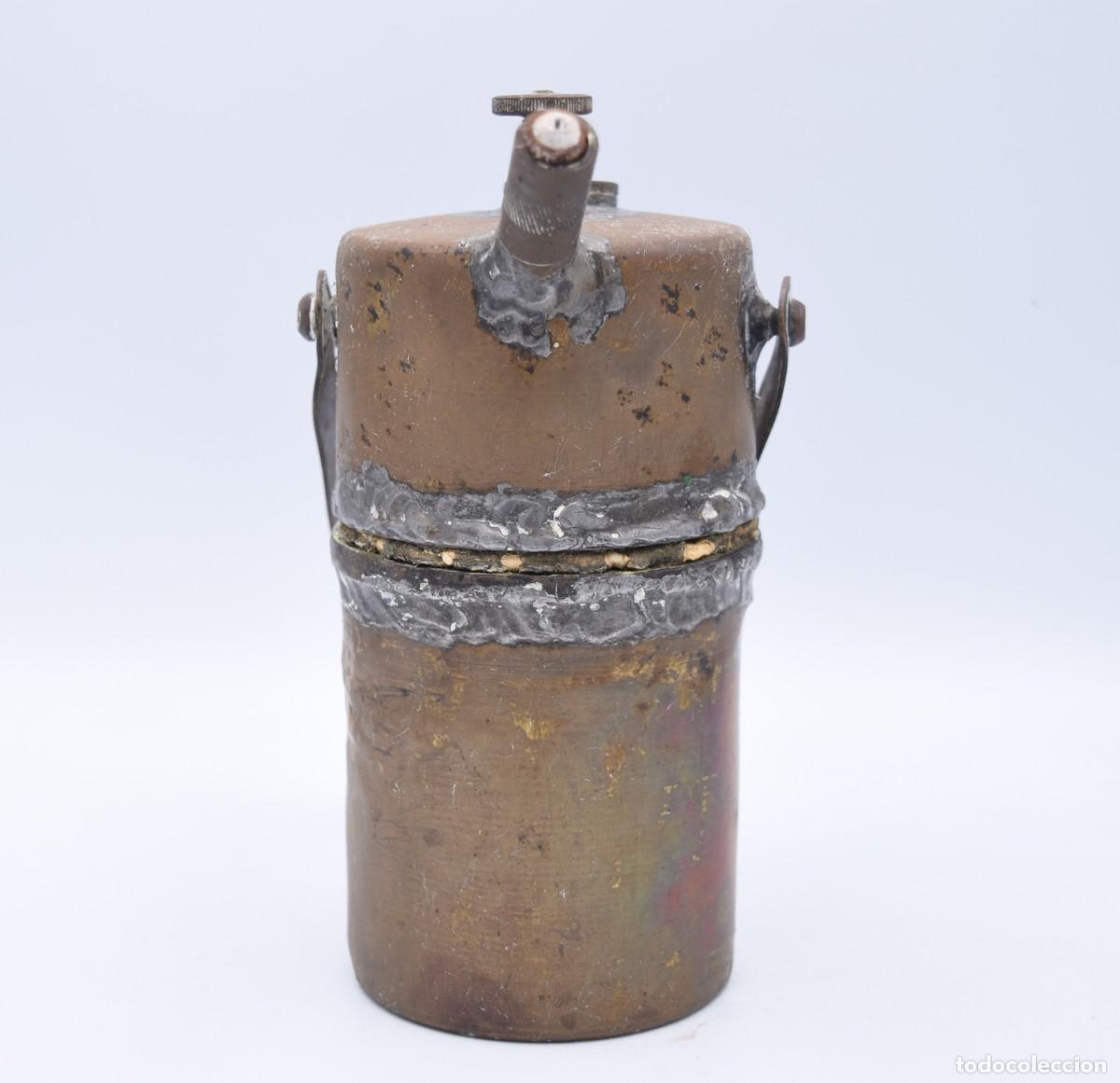 Antig&uuml;edades: L&aacute;mpara de carburo antigua - Foto 5