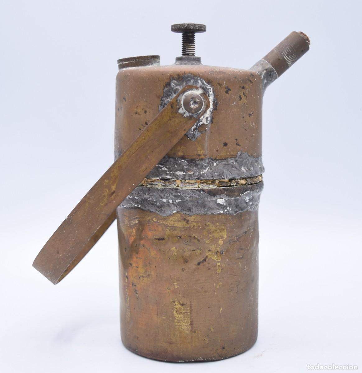 Antig&uuml;edades: L&aacute;mpara de carburo antigua - Foto 6