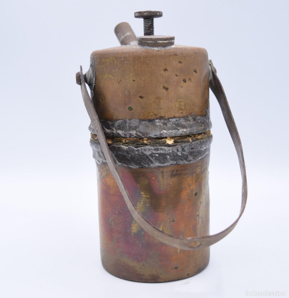 Antig&uuml;edades: L&aacute;mpara de carburo antigua - Foto 7