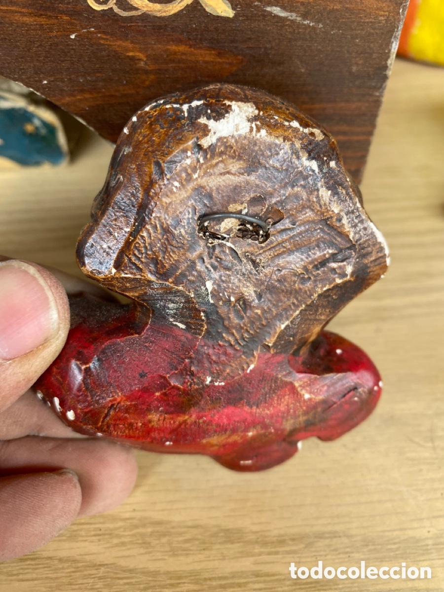 Antig&uuml;edades: &Aacute;ngel pintado original - Foto 3