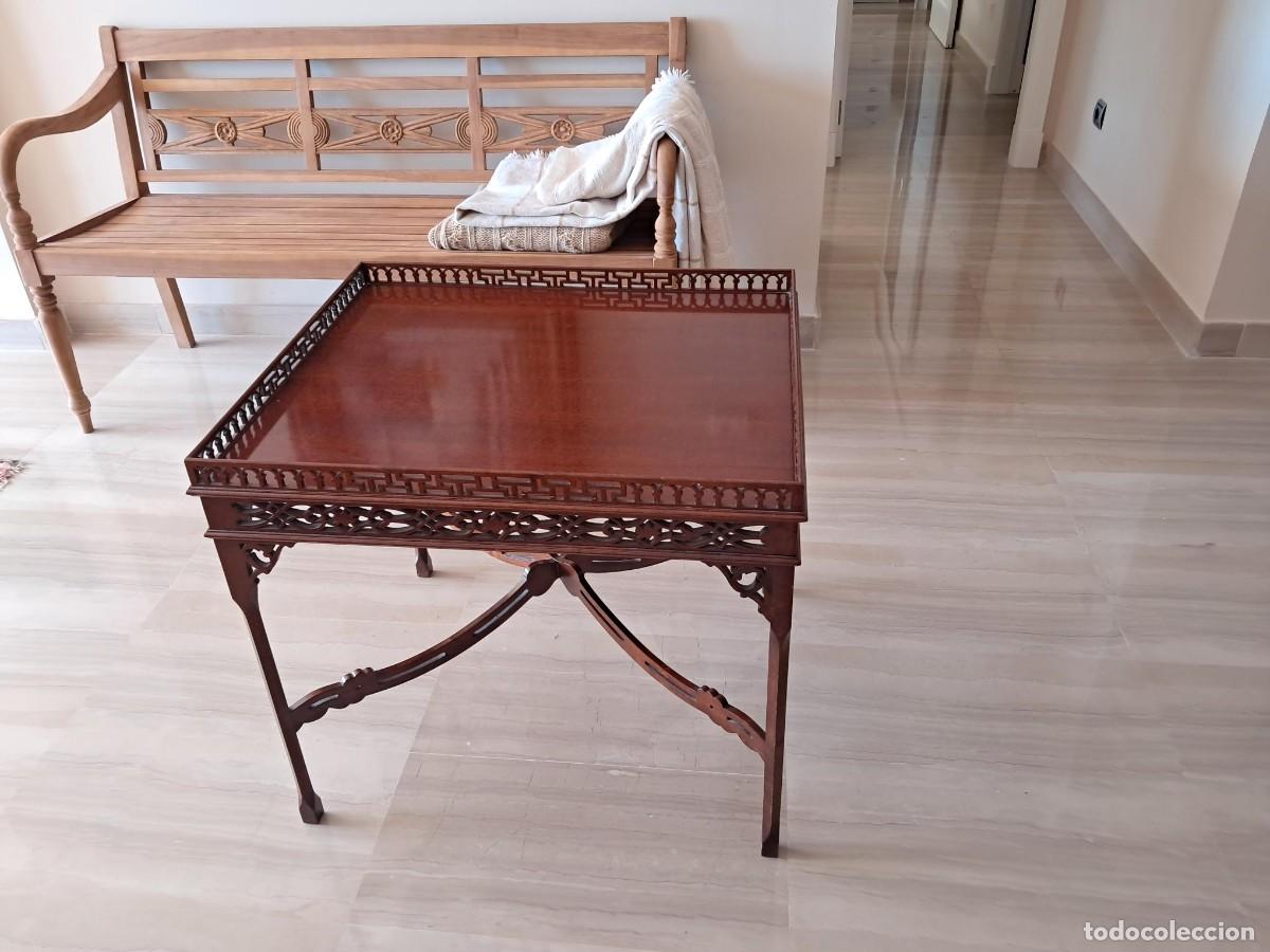 Antig&uuml;edades: MESA CHIPPENDALE BUEN ESTADO - Foto 1