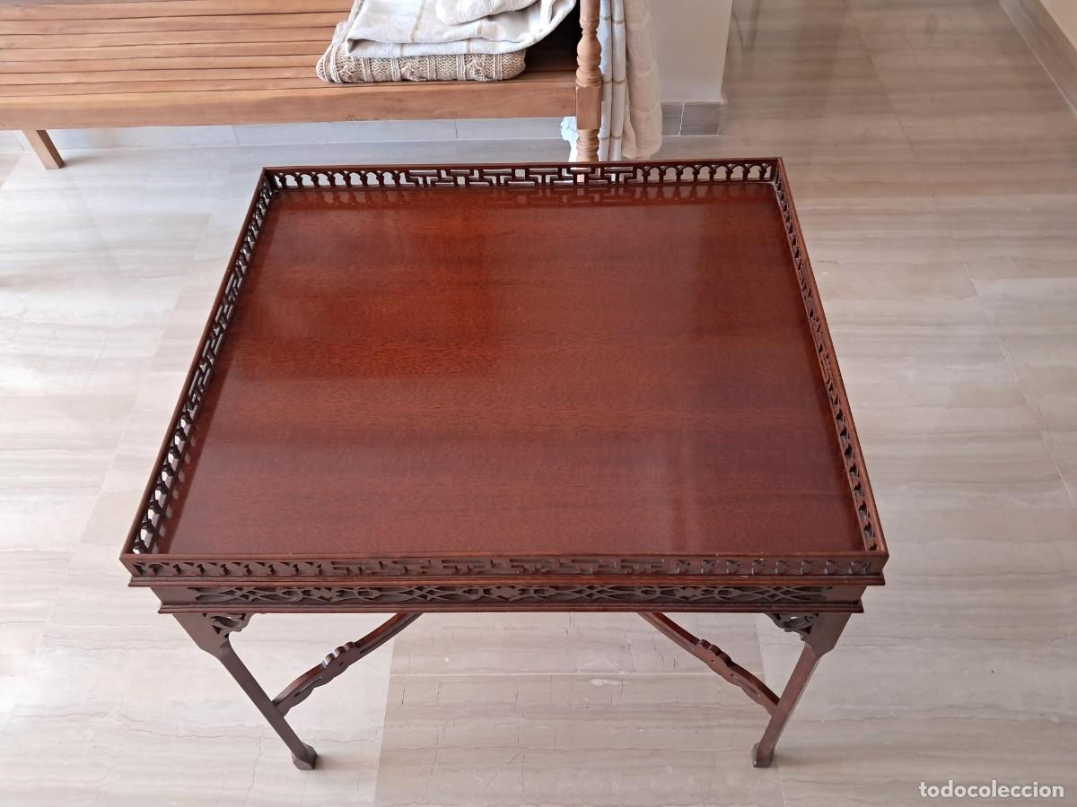 Antig&uuml;edades: MESA CHIPPENDALE BUEN ESTADO - Foto 3