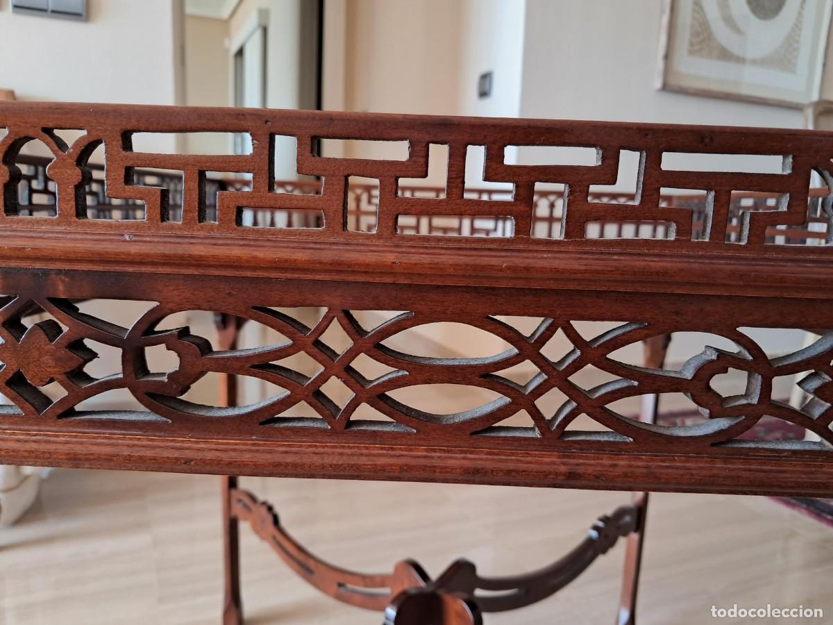 Antig&uuml;edades: MESA CHIPPENDALE BUEN ESTADO - Foto 4