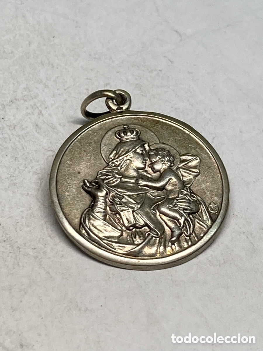 Antig&uuml;edades: Medalla de plata religiosa C329 - Foto 2