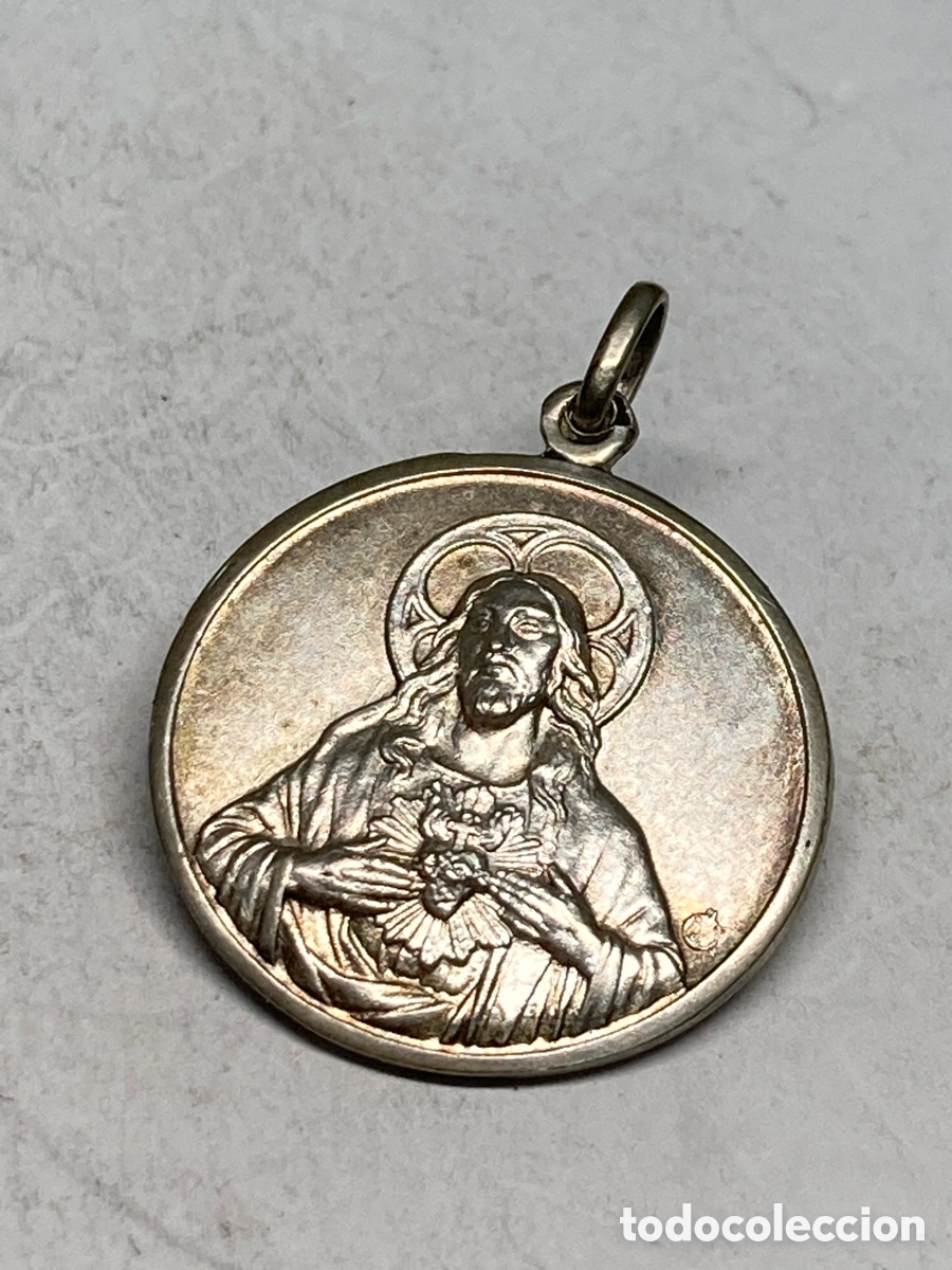Antig&uuml;edades: Medalla de plata religiosa C329 - Foto 1