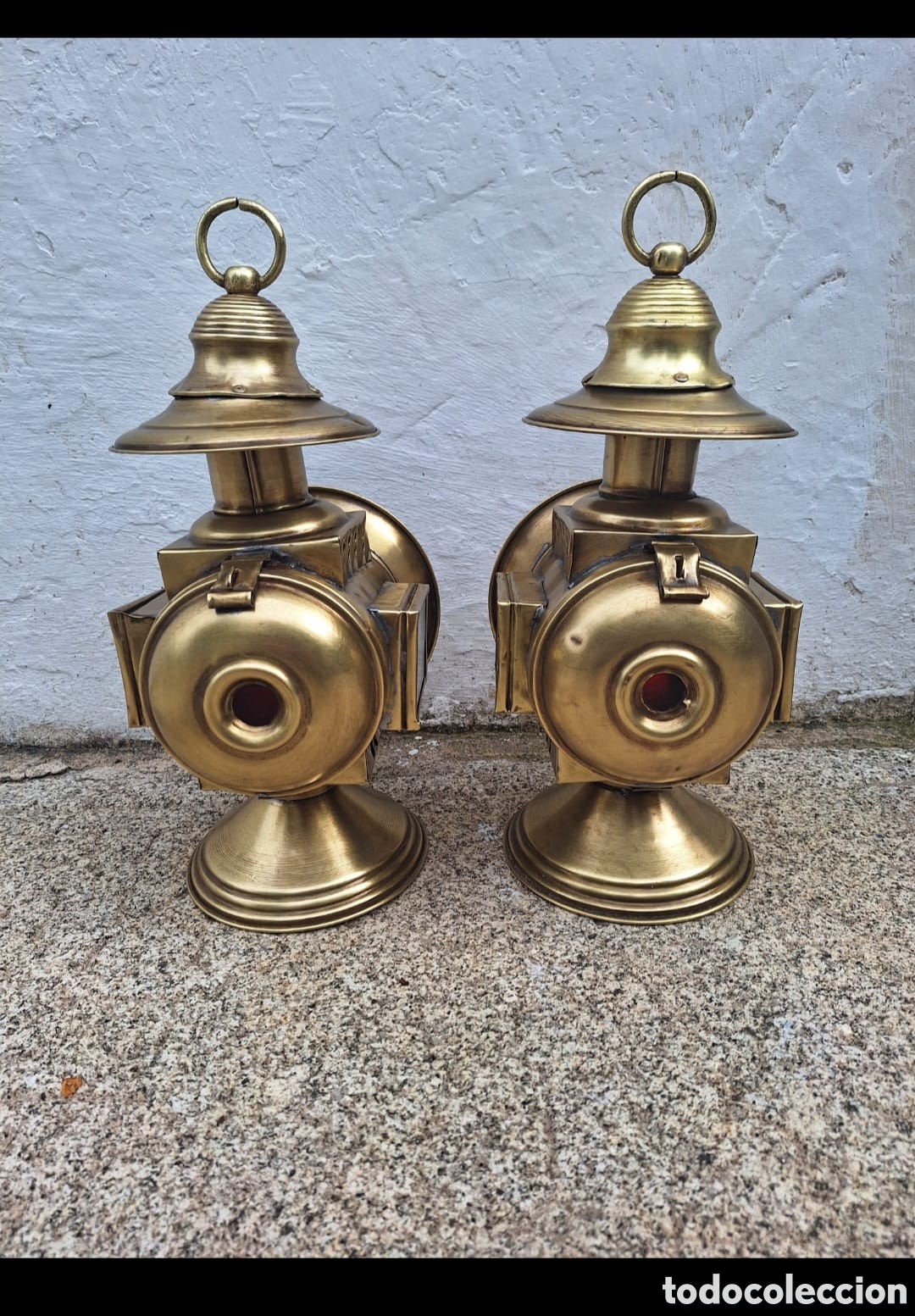 Antig&uuml;edades: Pareja de faroles antig&uuml;os - Foto 3