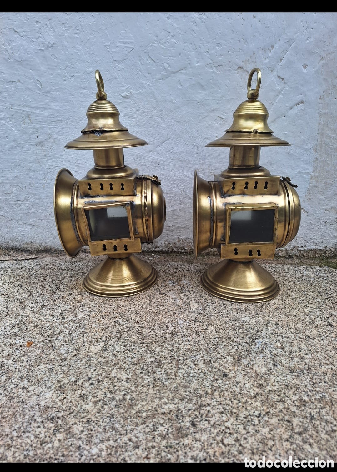 Antig&uuml;edades: Pareja de faroles antig&uuml;os - Foto 4