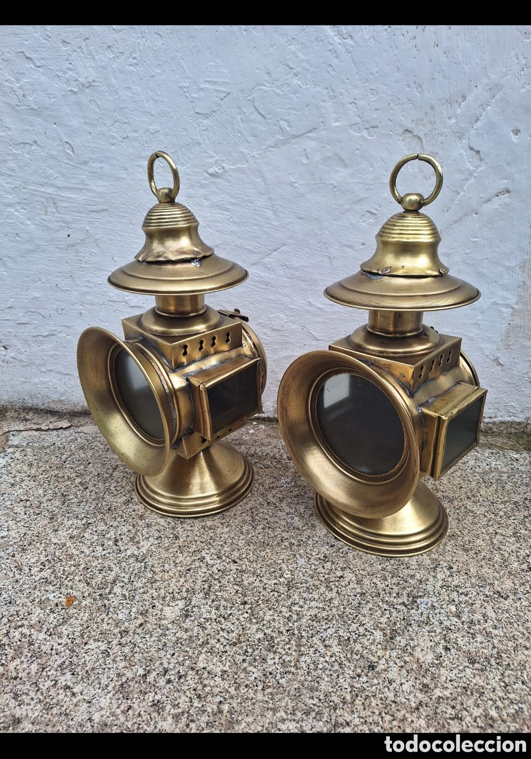 Antig&uuml;edades: Pareja de faroles antig&uuml;os - Foto 5