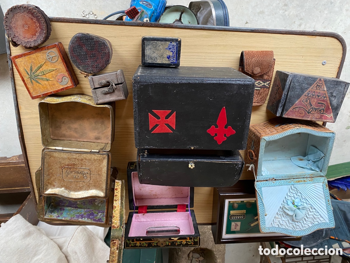 Antig&uuml;edades: Lote de cajas antiguas - Foto 2
