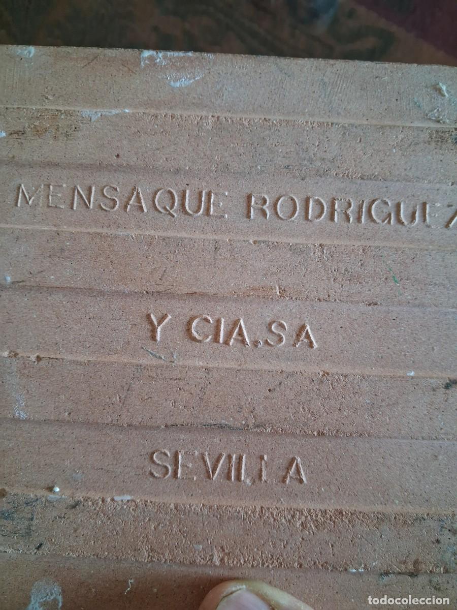 Antig&uuml;edades: Azulejo con el n&uacute;mero 3 Antiguo - Foto 2