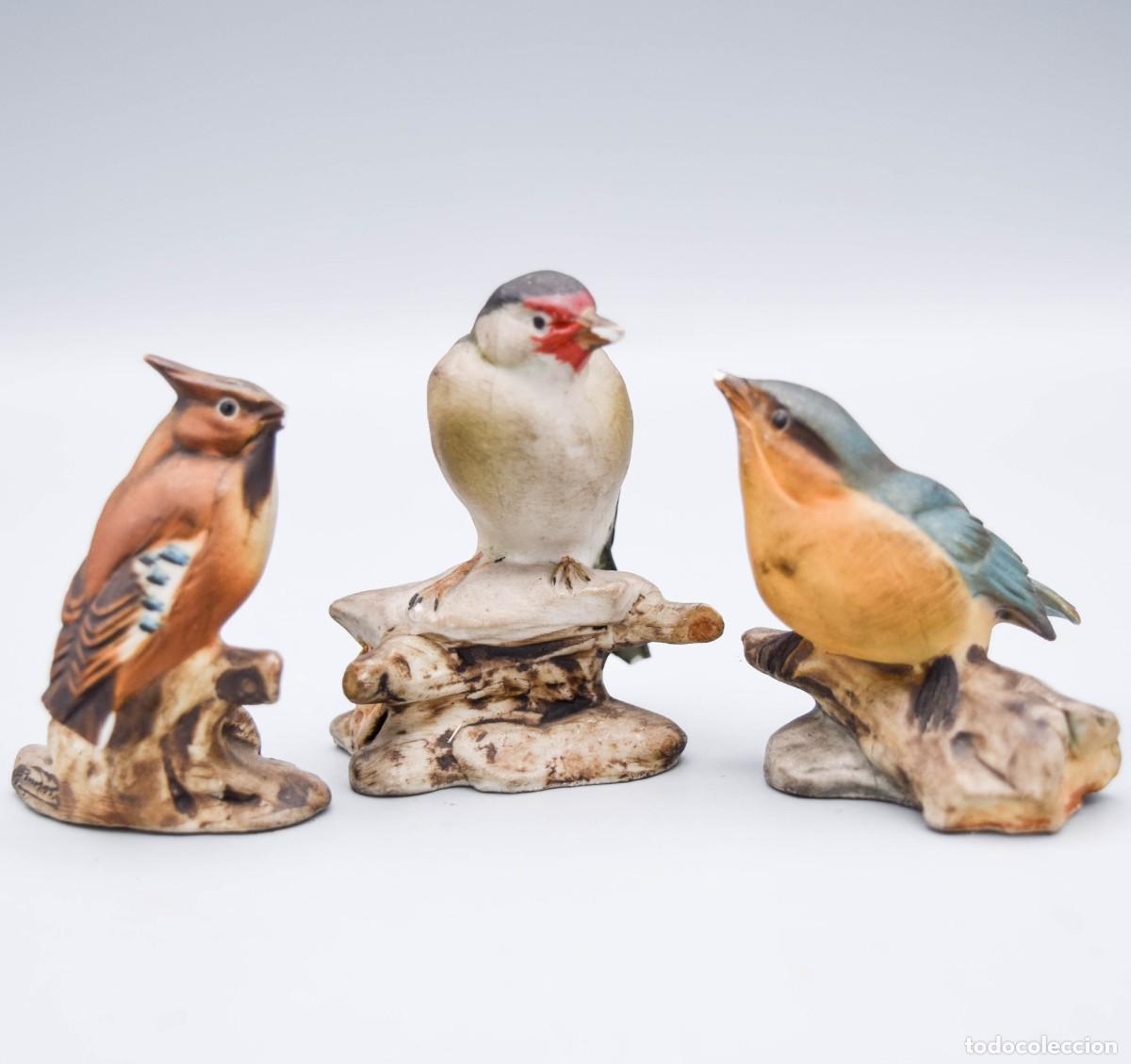 Antig&uuml;edades: Capodimonte - Figuras de aves de porcelana biscuit - Foto 6