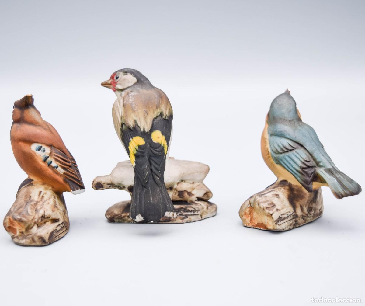 Antig&uuml;edades: Capodimonte - Figuras de aves de porcelana biscuit - Foto 8