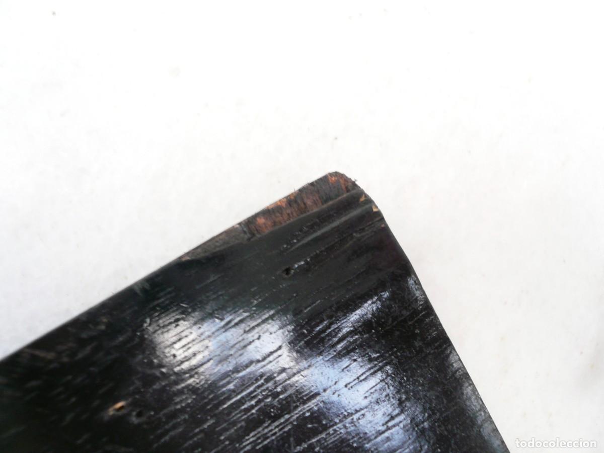 Antig&uuml;edades: PORTADOCUMENTOS DE MADERA. PINTADO A MANO - Foto 7