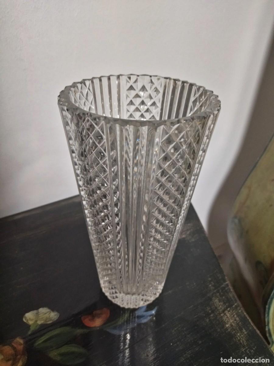 Antig&uuml;edades: Jarr&oacute;n cristal grueso labrado - Foto 3
