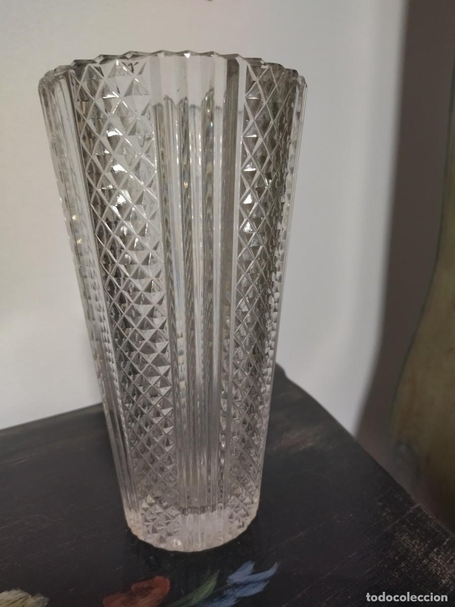 Antig&uuml;edades: Jarr&oacute;n cristal grueso labrado - Foto 4