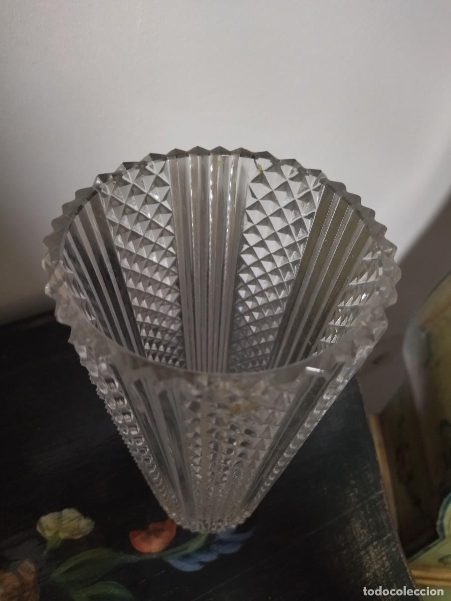 Antig&uuml;edades: Jarr&oacute;n cristal grueso labrado - Foto 5