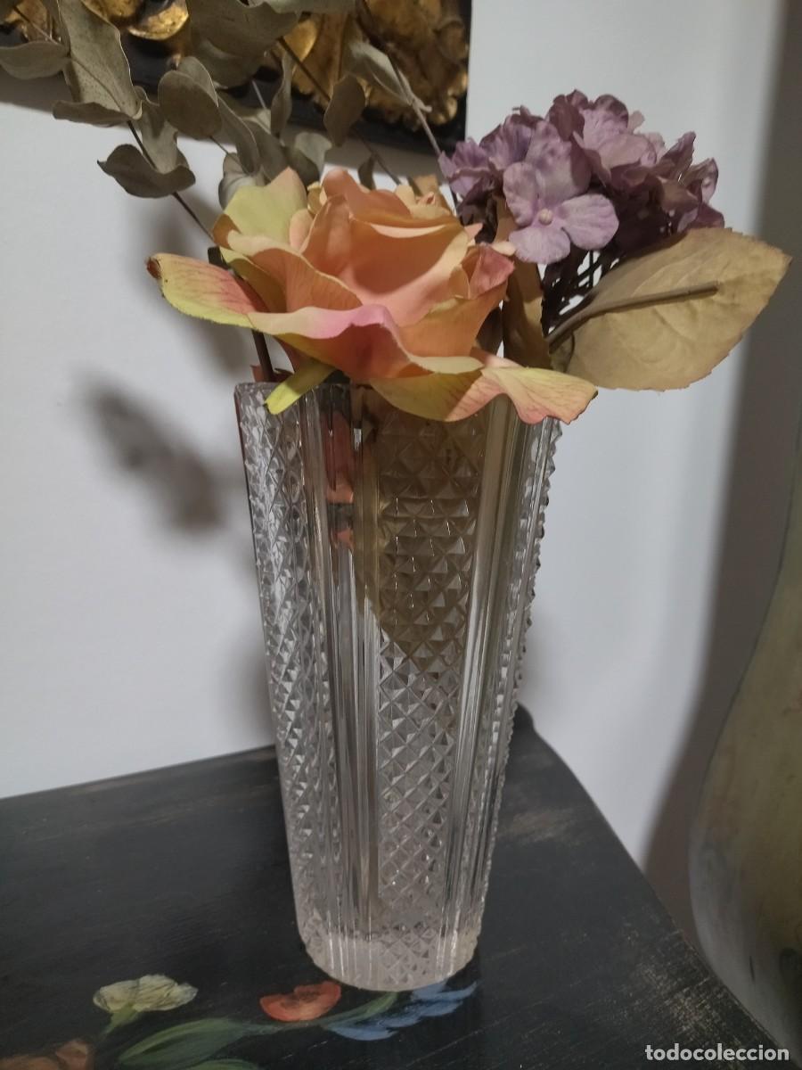 Antig&uuml;edades: Jarr&oacute;n cristal grueso labrado - Foto 7