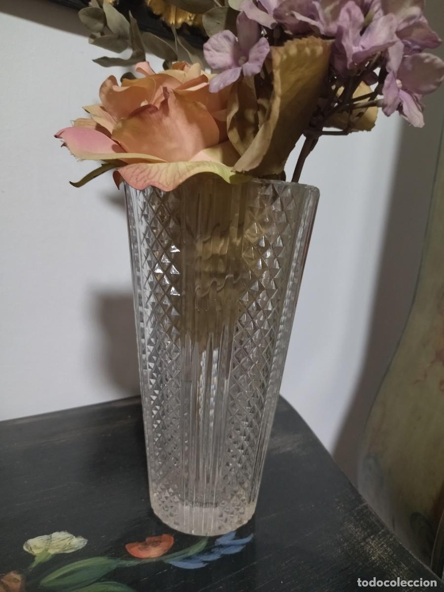 Antig&uuml;edades: Jarr&oacute;n cristal grueso labrado - Foto 8