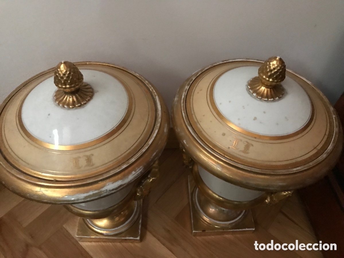 Antig&uuml;edades: Pareja jarrones antiguos - Foto 2