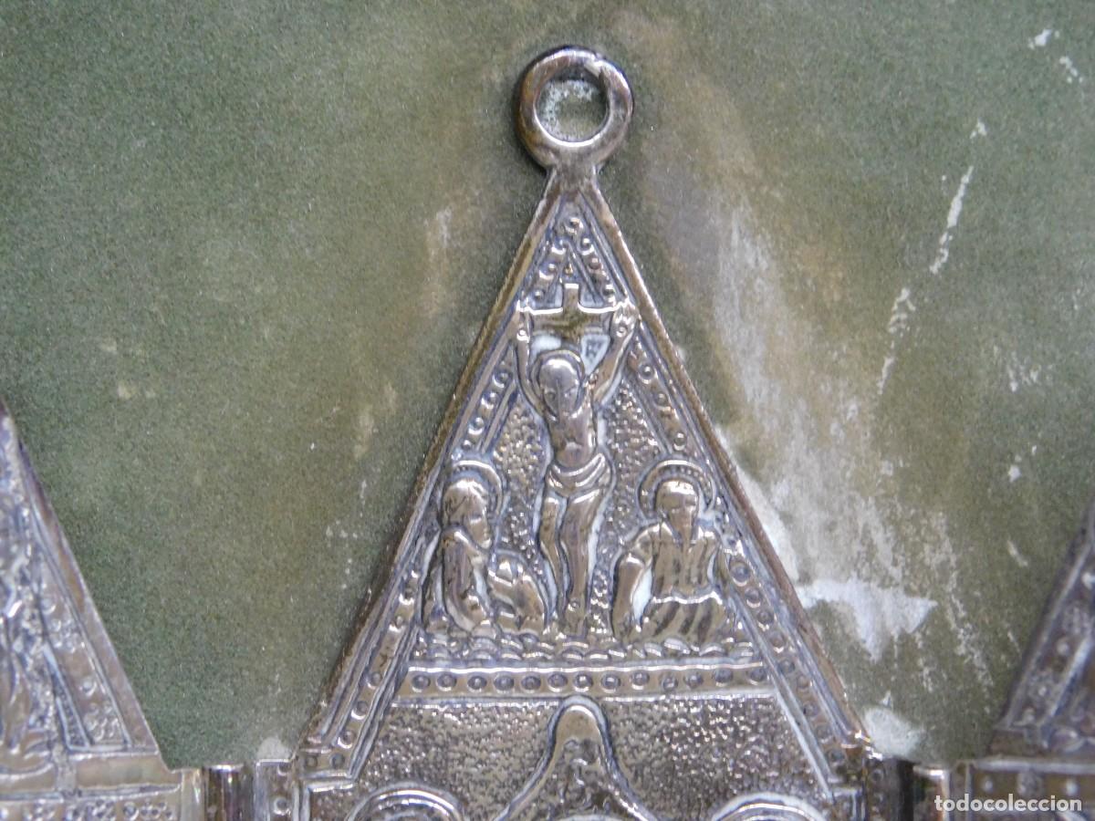 Antig&uuml;edades: BENDITERA DE PLATA TRIPTICO - Foto 6