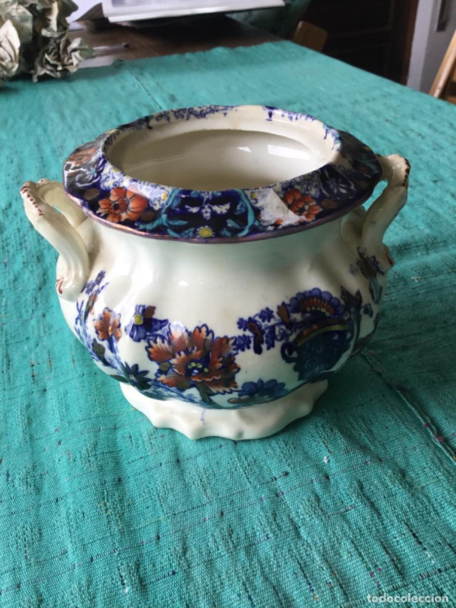 Antig&uuml;edades: SALSERA O AZUCARERA ANTIGUA DE CER&Aacute;MICA // SIN TAPA