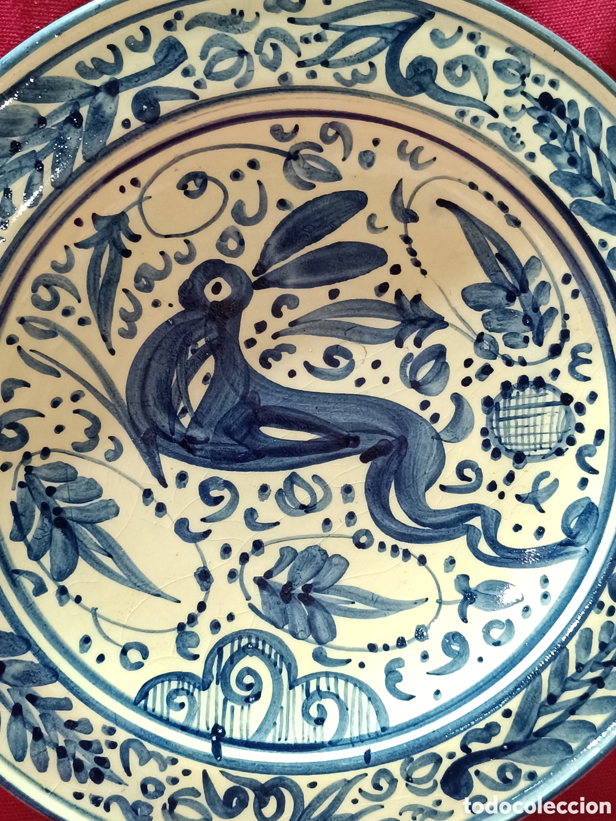 Antig&uuml;edades: Plato de cer&aacute;mica de Talavera - Foto 2