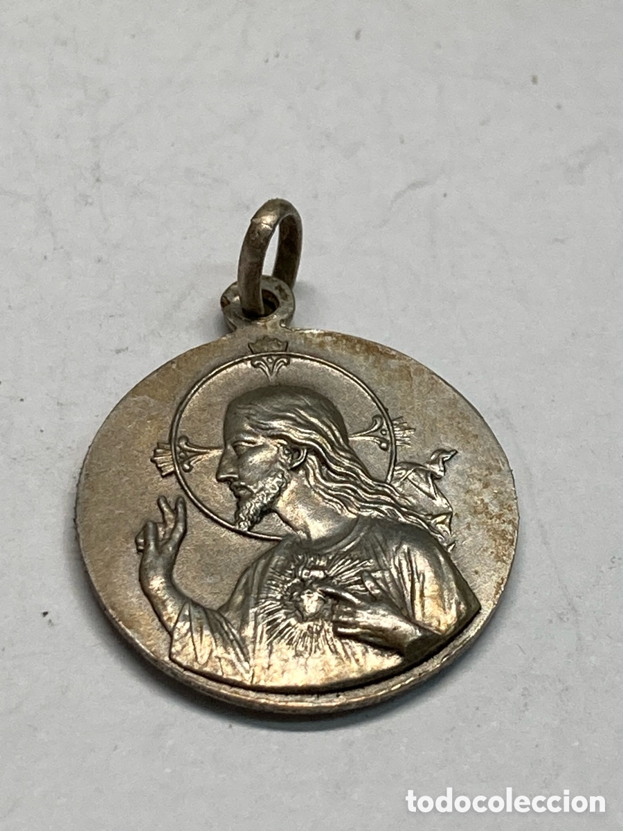 Antig&uuml;edades: Medalla de plata religiosa S177 - Foto 1