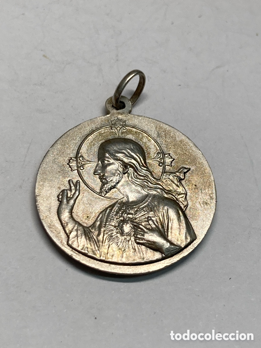 Antig&uuml;edades: Medalla de plata religiosa C320 - Foto 1