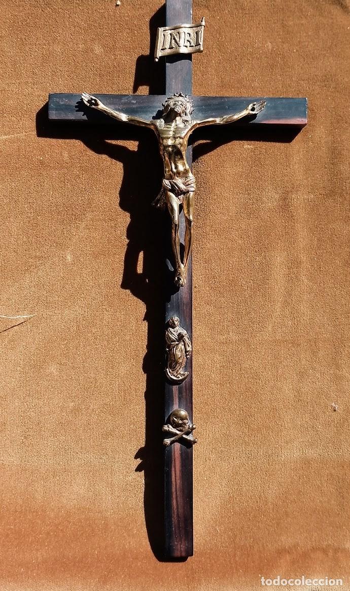 Antig&uuml;edades: CRISTO CRUCIFICADO BRONCE DORADO - Foto 1