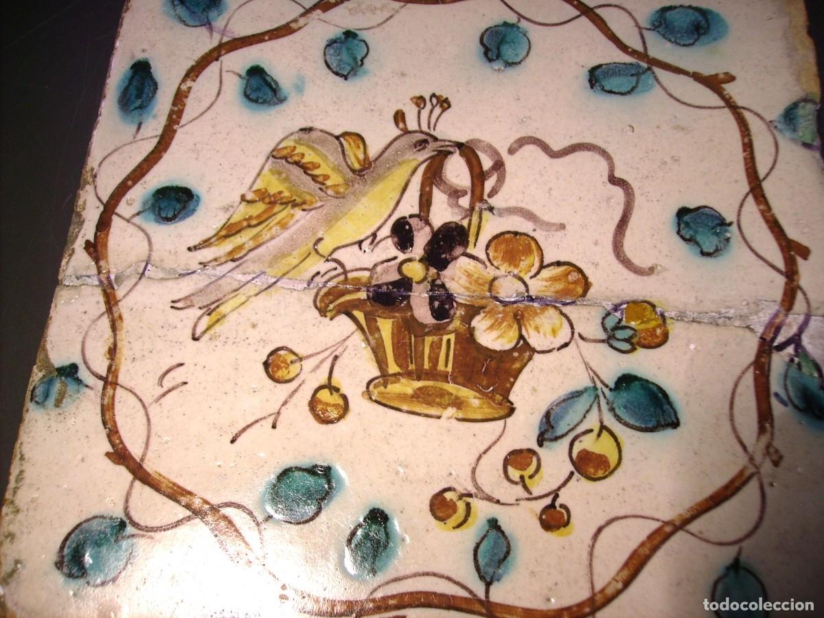 Antig&uuml;edades: EXCELENTE AZULEJO VALENCIANO XIX - Foto 4
