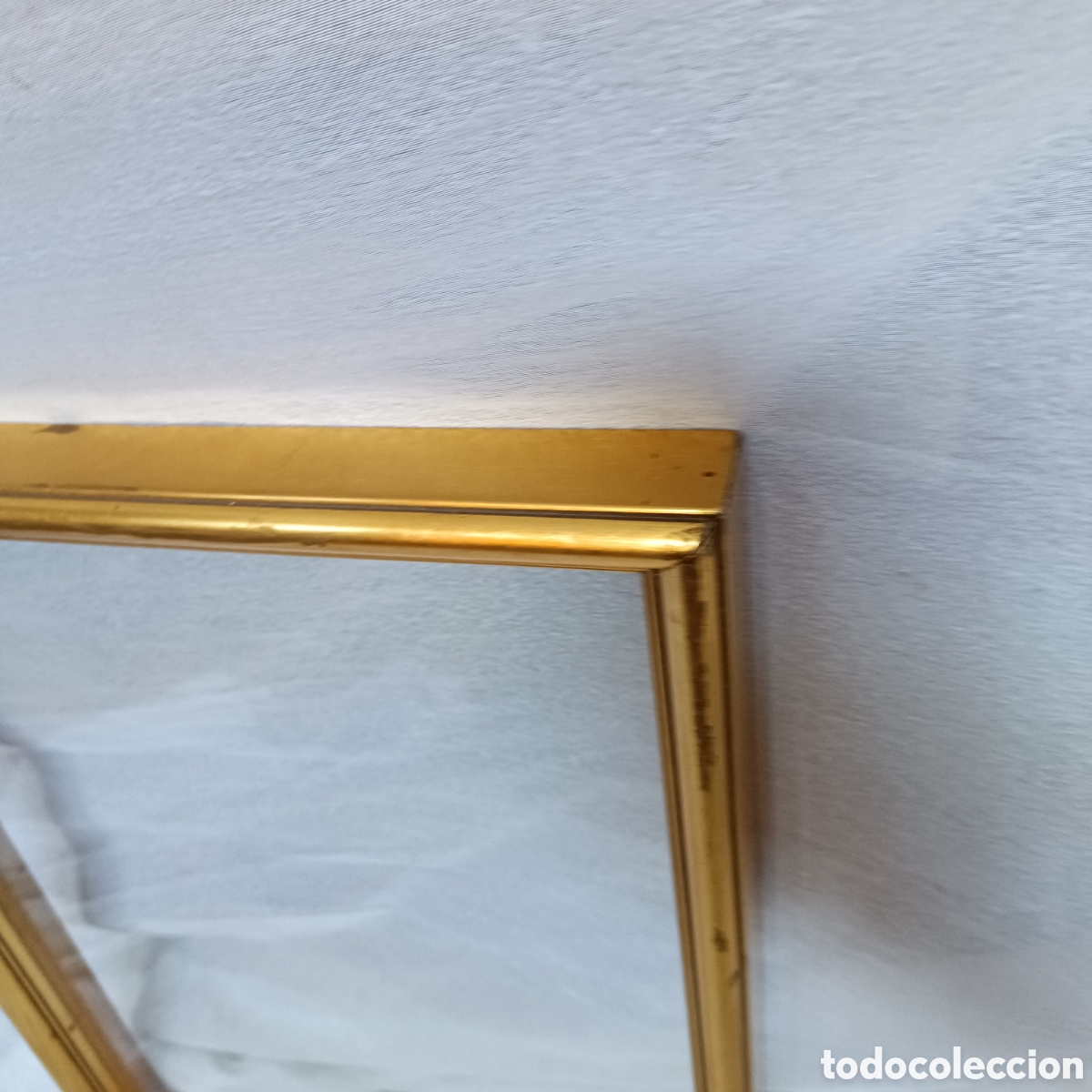 Antig&uuml;edades: Marco vitrina de madera dorado - Foto 6