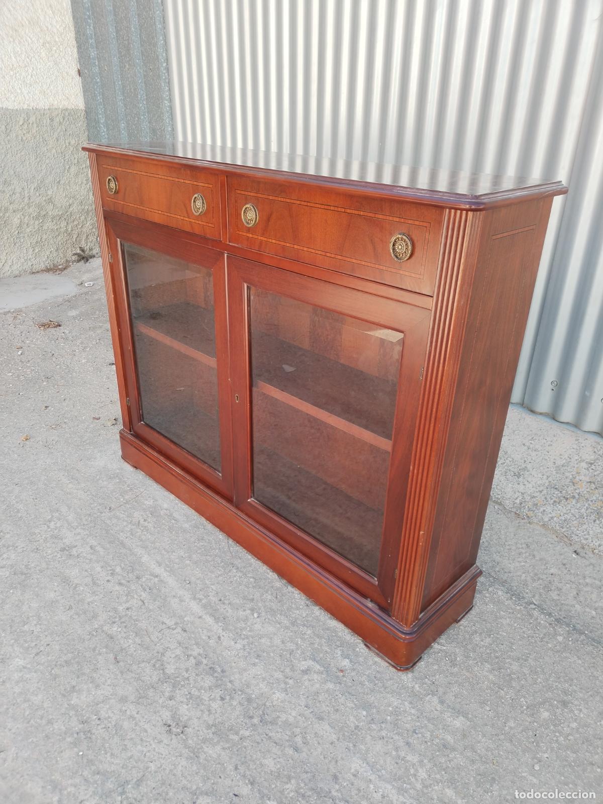 Antig&uuml;edades: mueble recibidor vitrina - Foto 5
