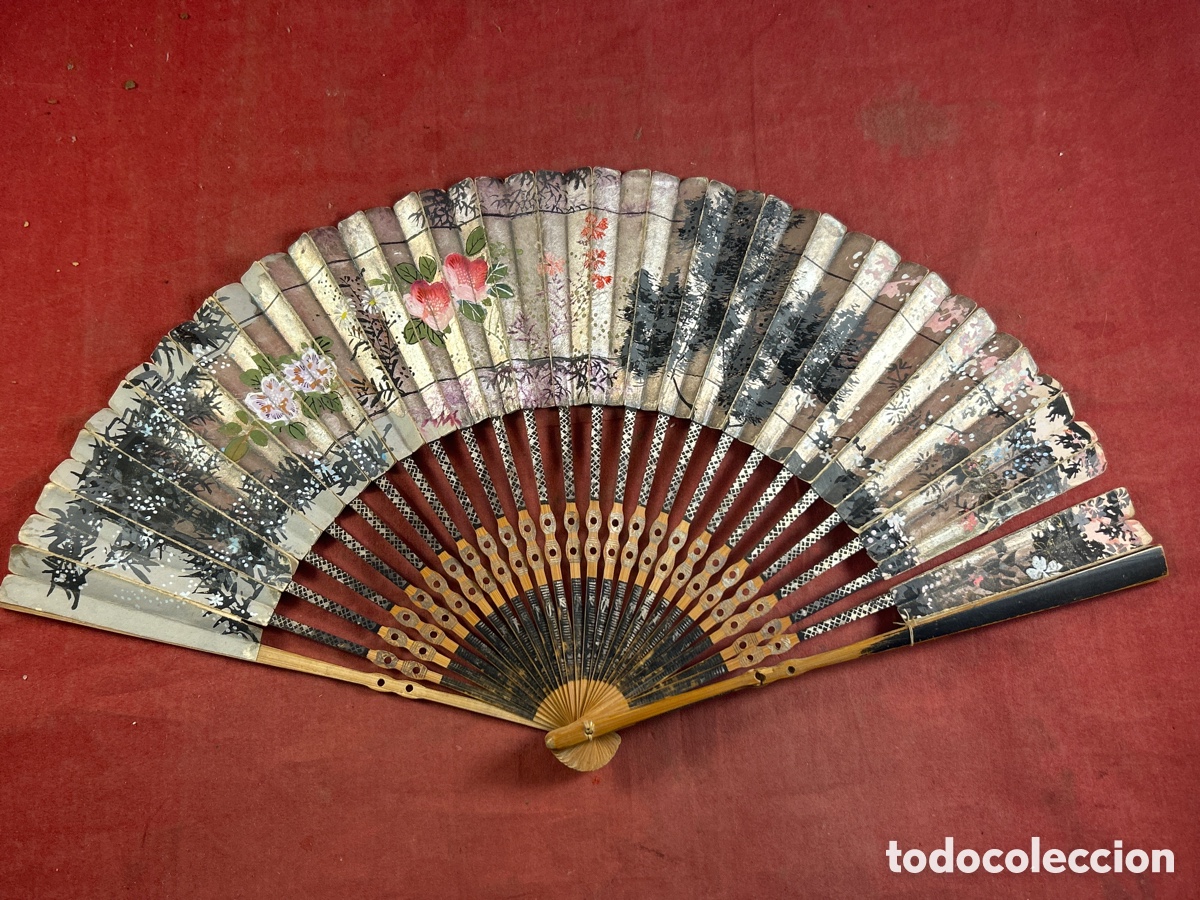 Antig&uuml;edades: ABANICO ANTIGUO CON TRABAJO - Foto 1