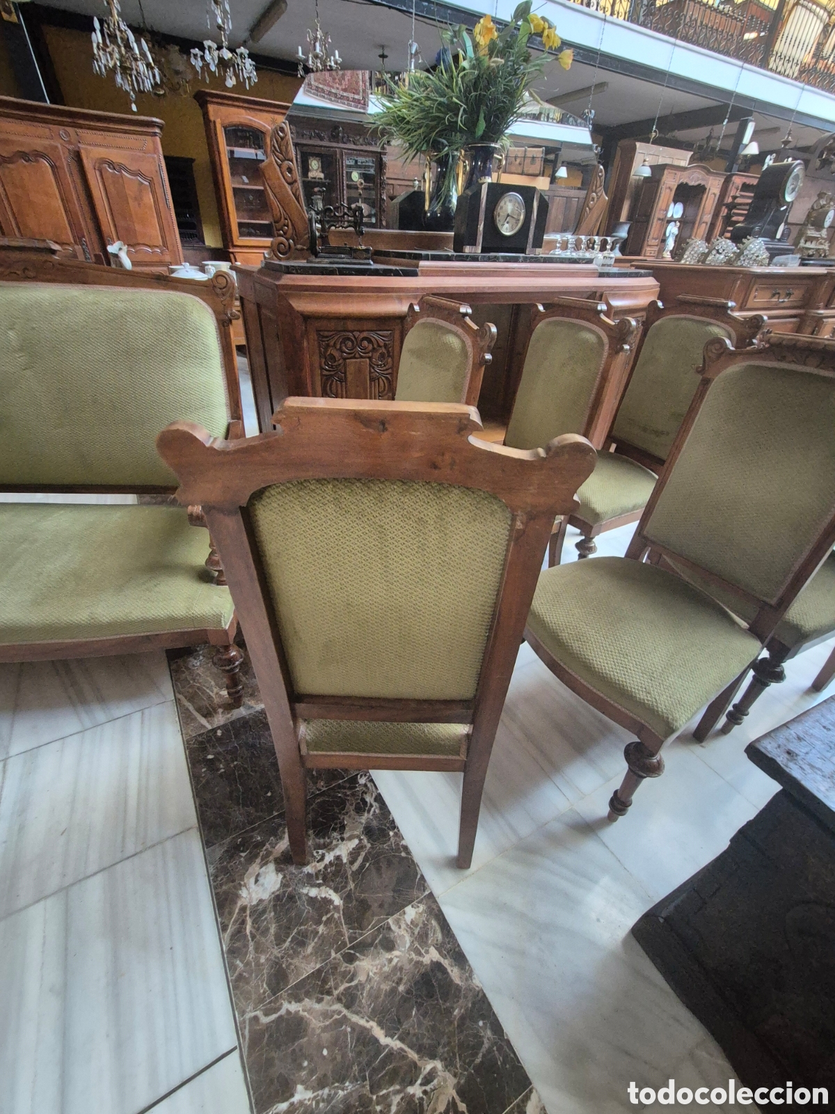 Antig&uuml;edades: Conjunto de sillas y sillones - Foto 4