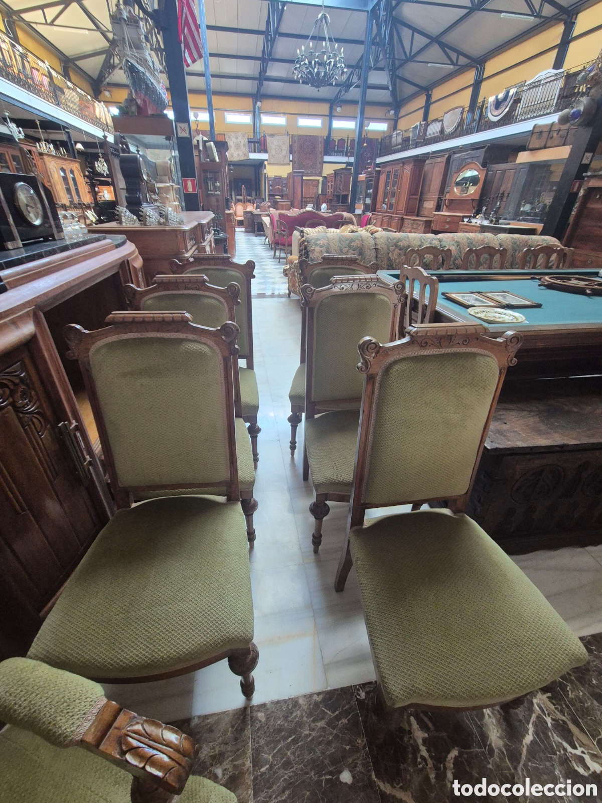 Antig&uuml;edades: Conjunto de sillas y sillones - Foto 5