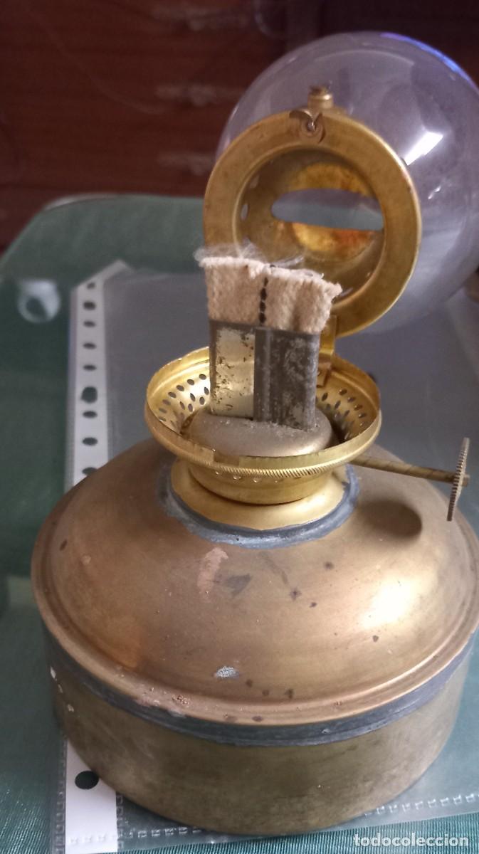 Antig&uuml;edades: FAROL N&Aacute;UTICO DE BRONCE Y LAT&Oacute;N - Foto 4