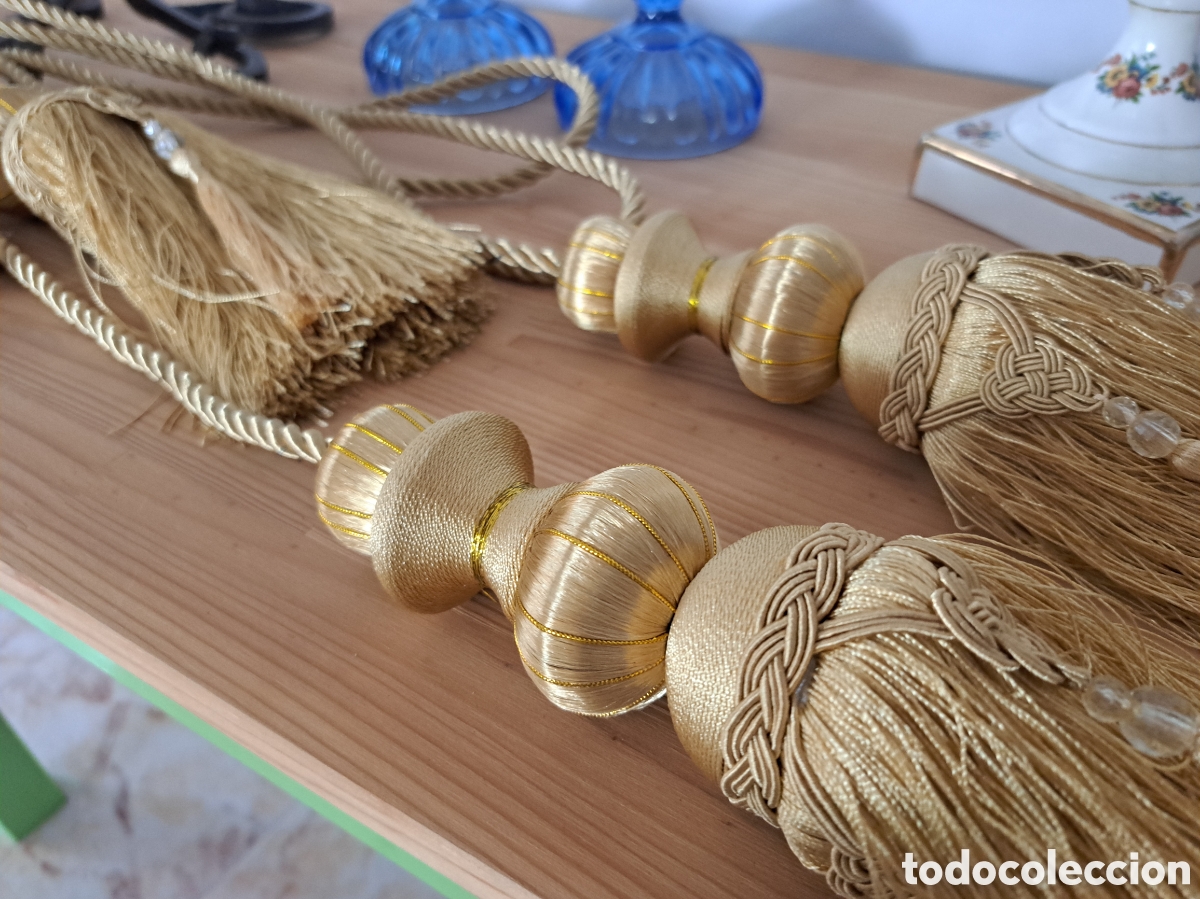 Antig&uuml;edades: Alzapa&ntilde;os para cortinas, borla borlon - Foto 3