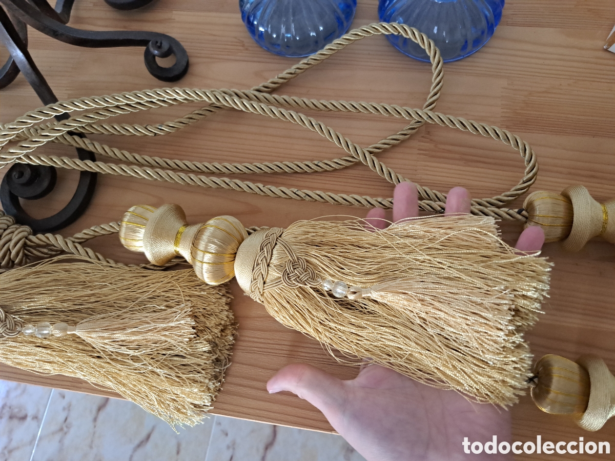 Antig&uuml;edades: Alzapa&ntilde;os para cortinas, borla borlon - Foto 5